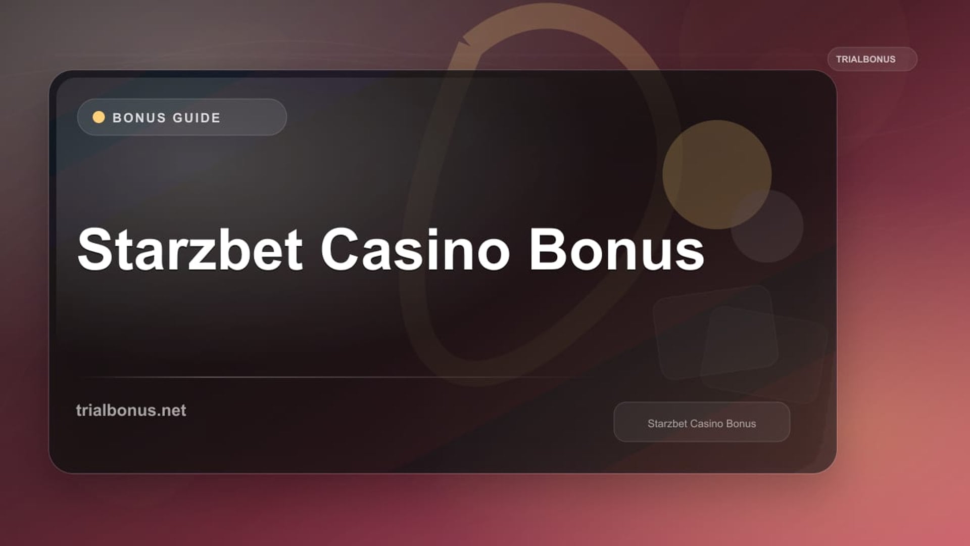 Starzbet Casino Bonus review