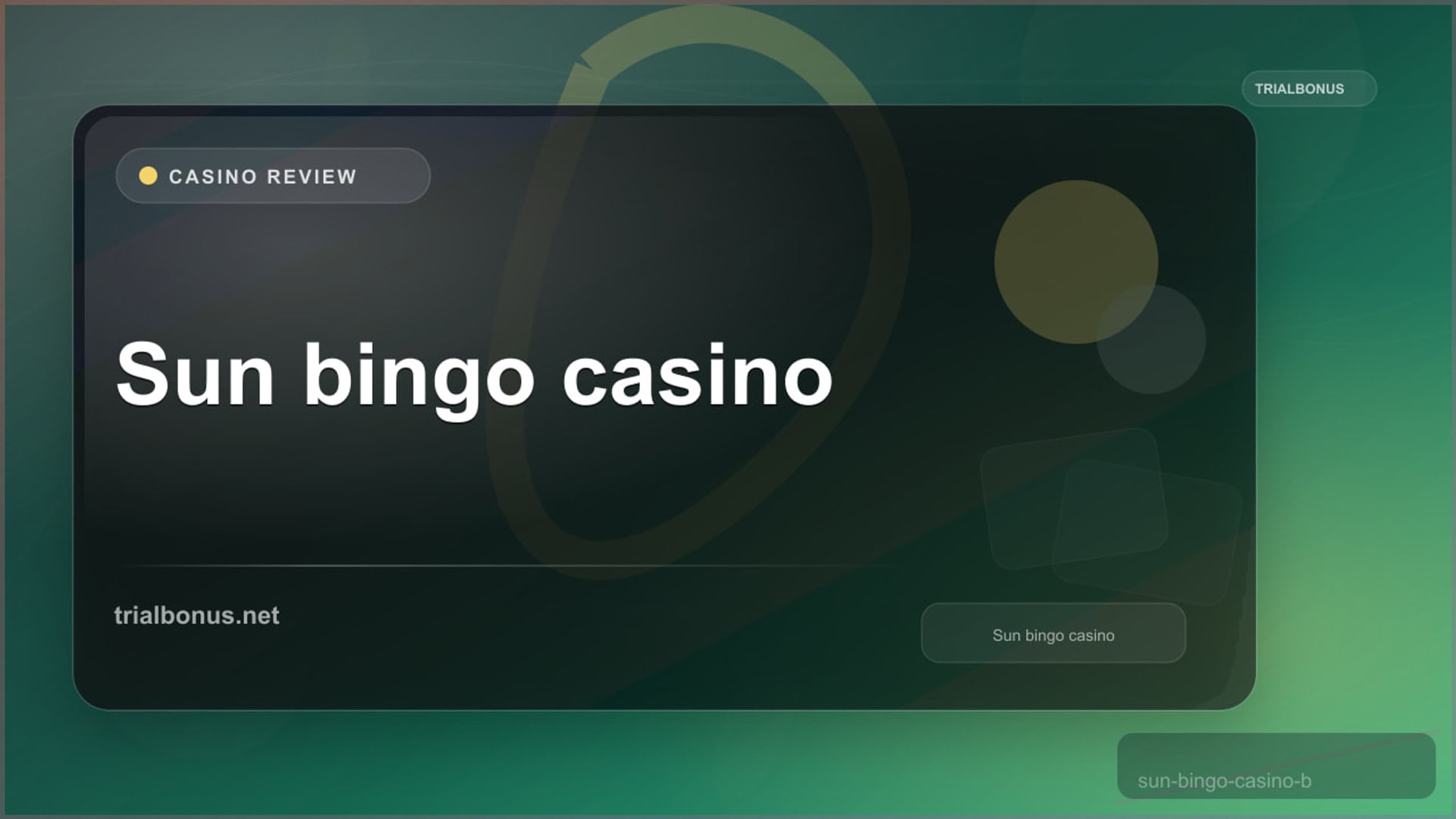 Sun bingo casino Review review