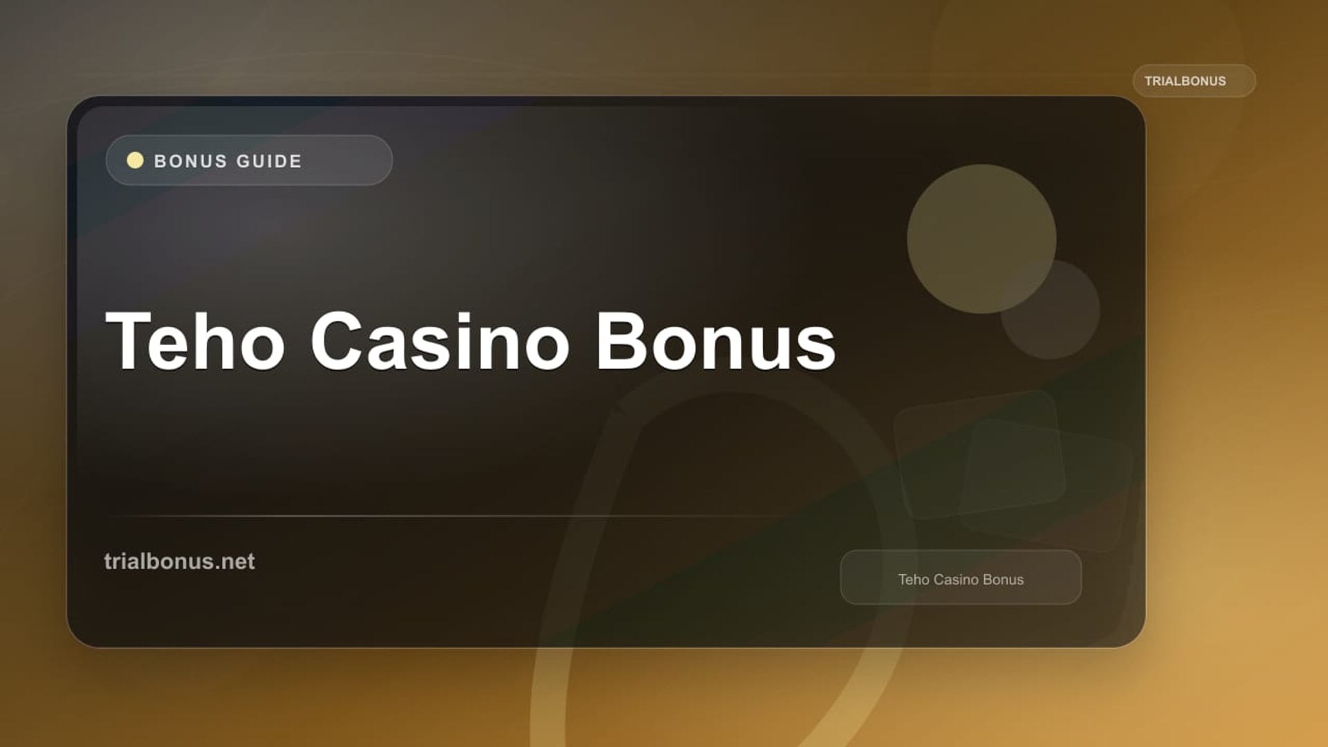 Teho Casino Bonus review