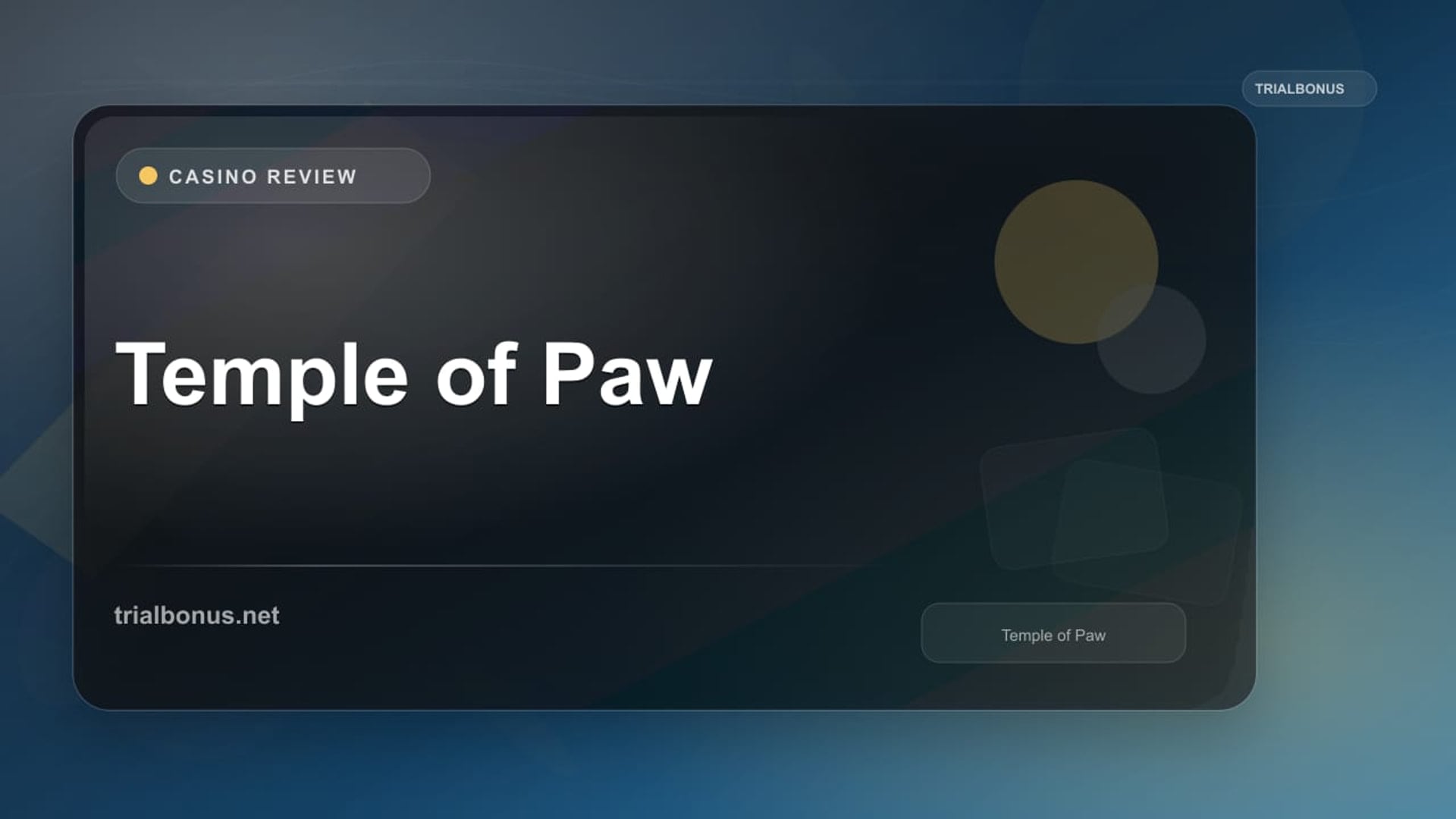 Temple of Paw review