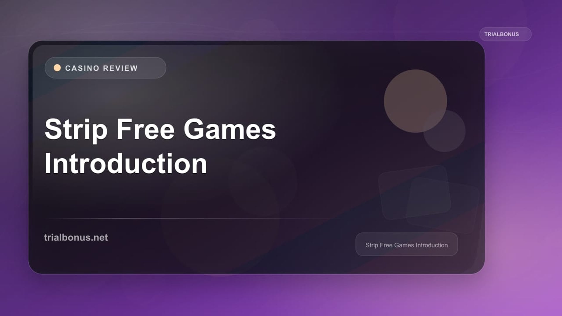 Strip Free Games Introduction review