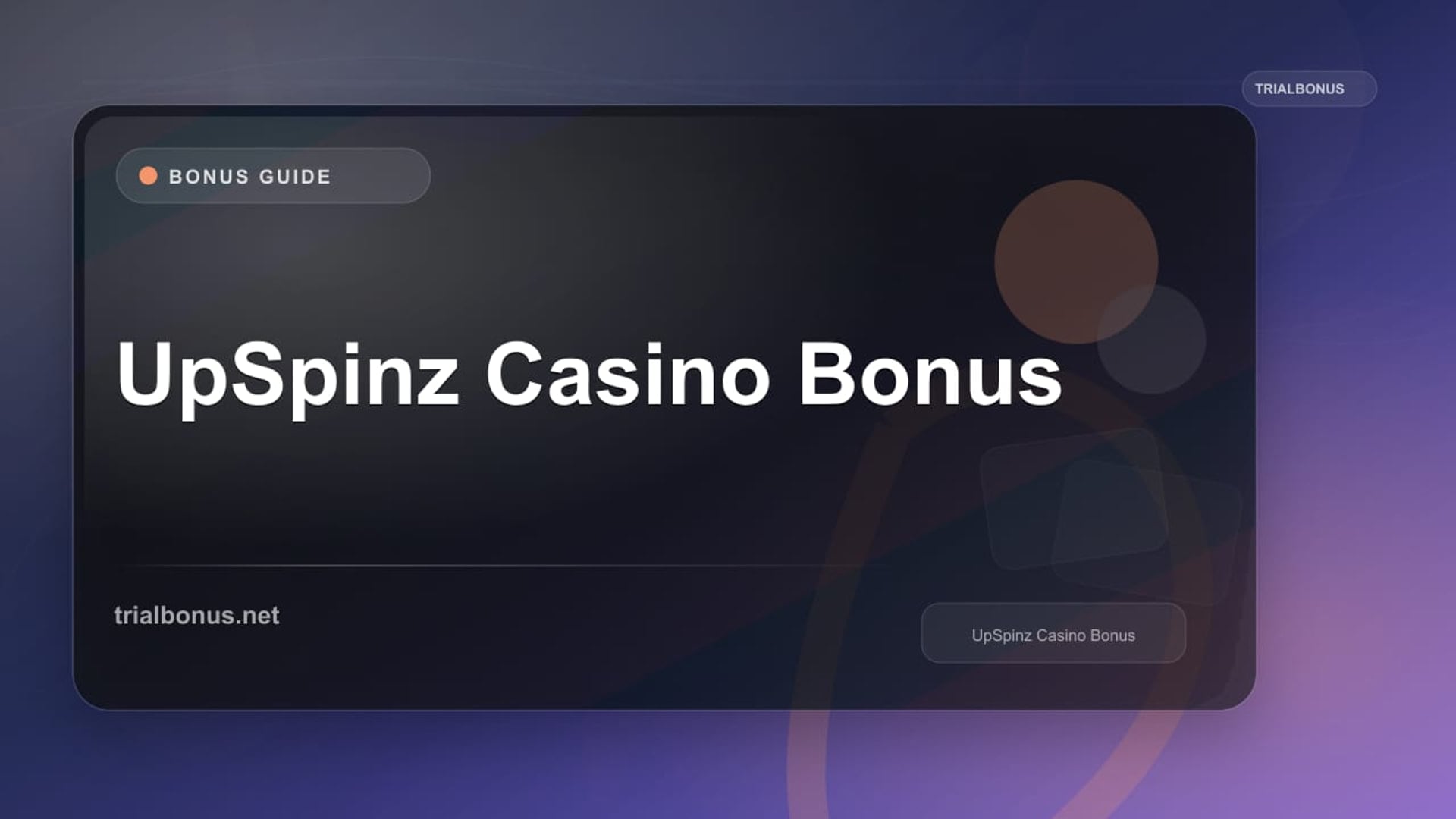 UpSpinz Casino Bonus review