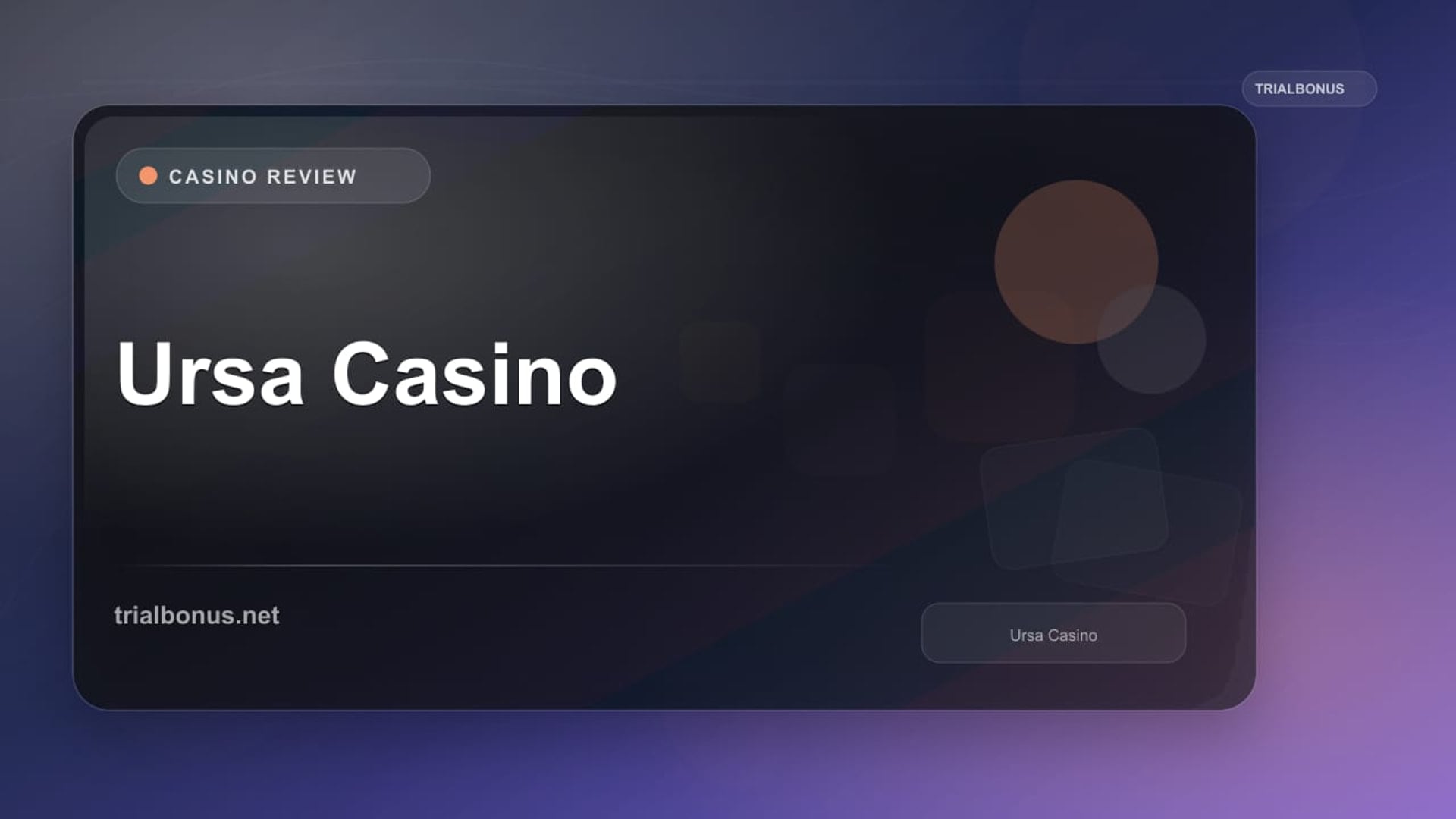 Ursa Casino review