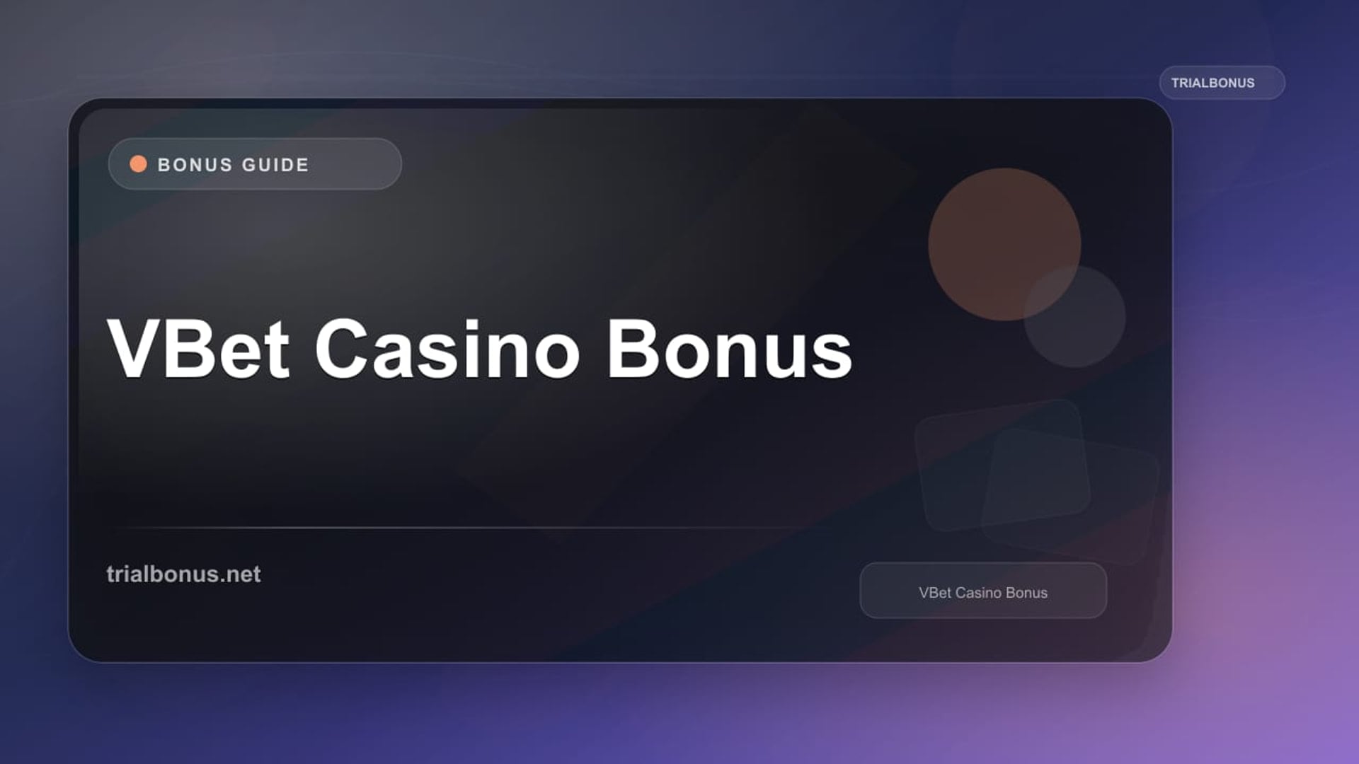 VBet Casino Bonus review