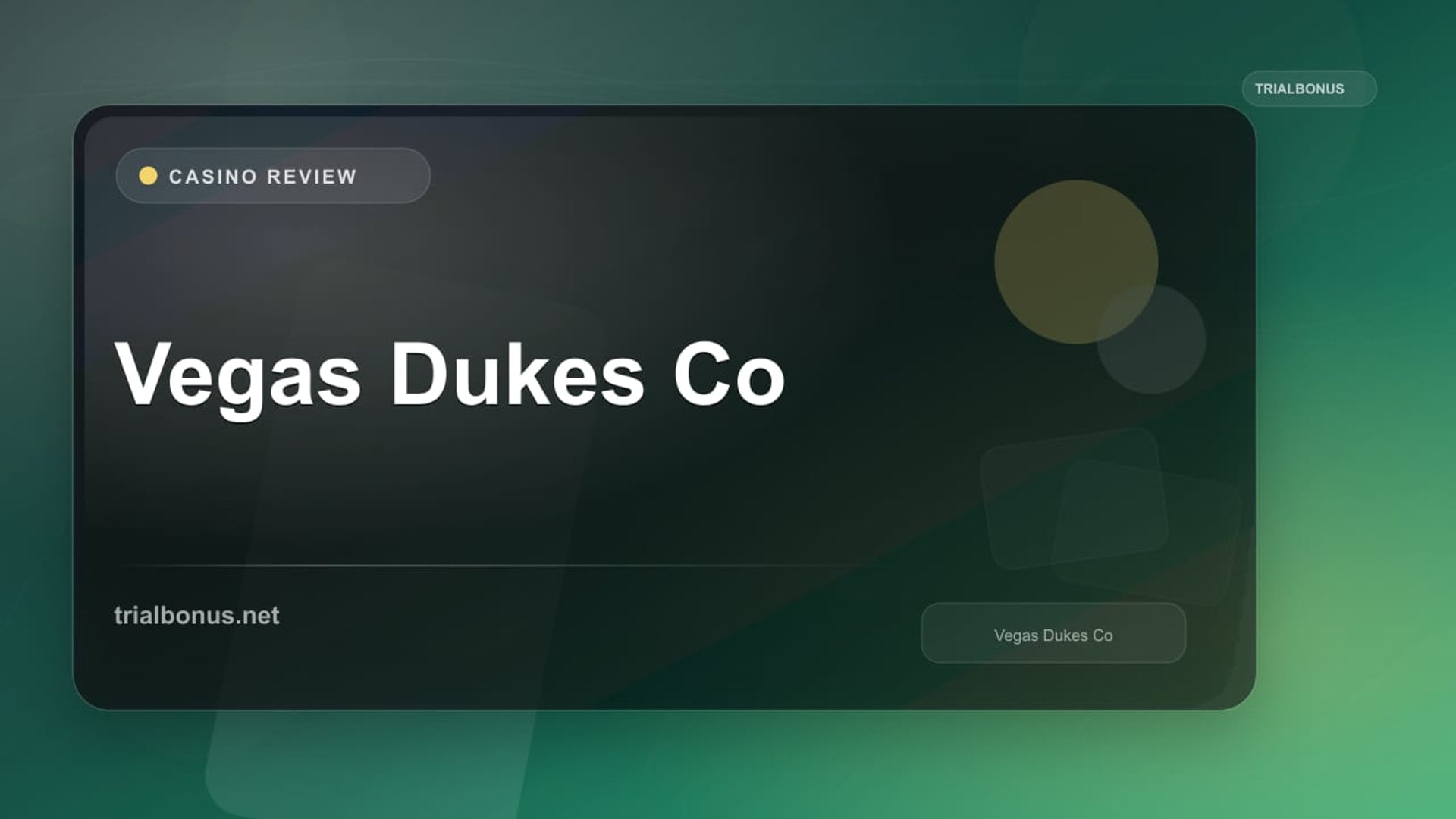 Vegas Dukes Co review