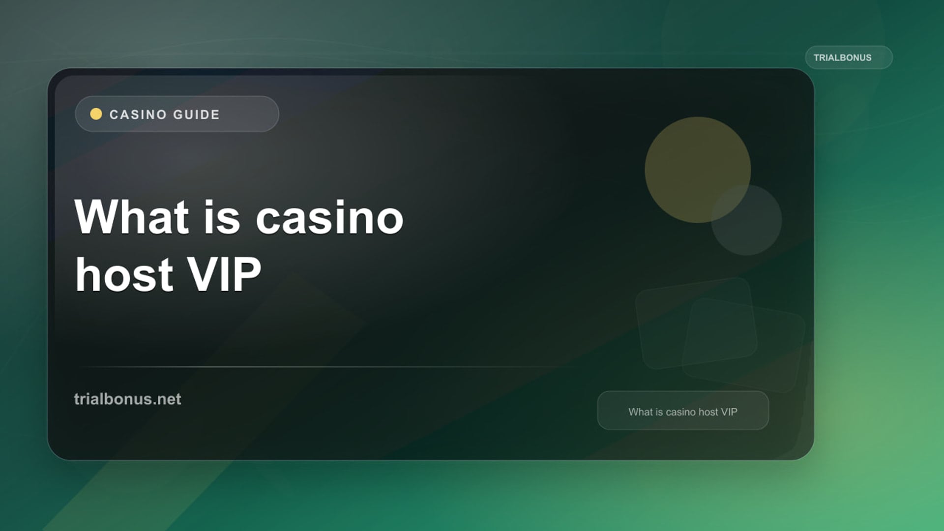What Is a Casino Host? review