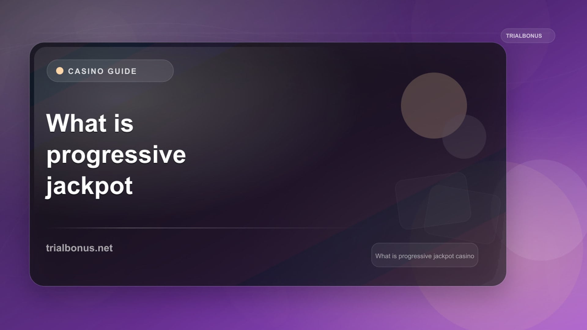 What is a progressive jackpot casino Guide review