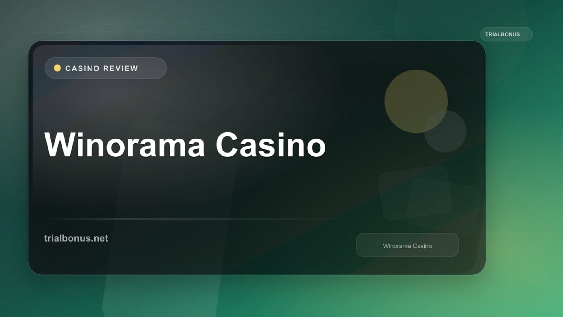 Winorama Casino review