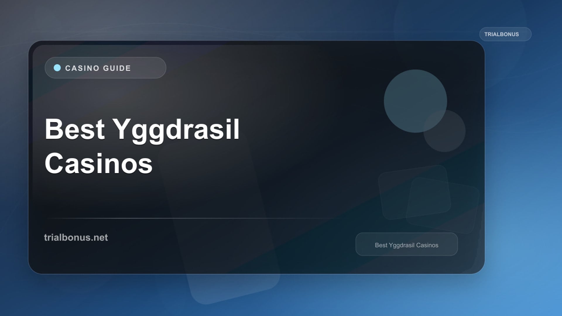Best Yggdrasil Casinos review