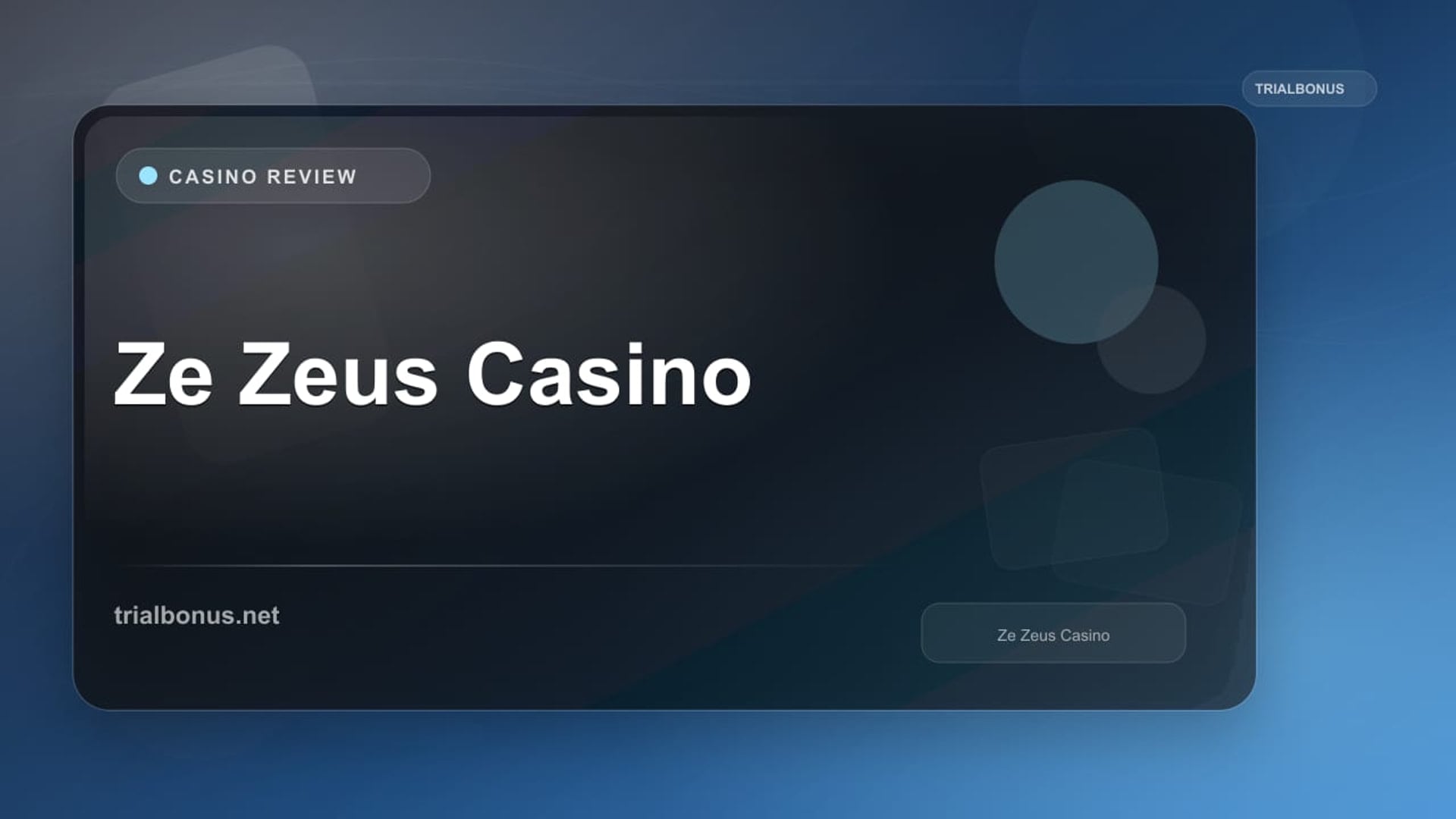Ze Zeus Casino review