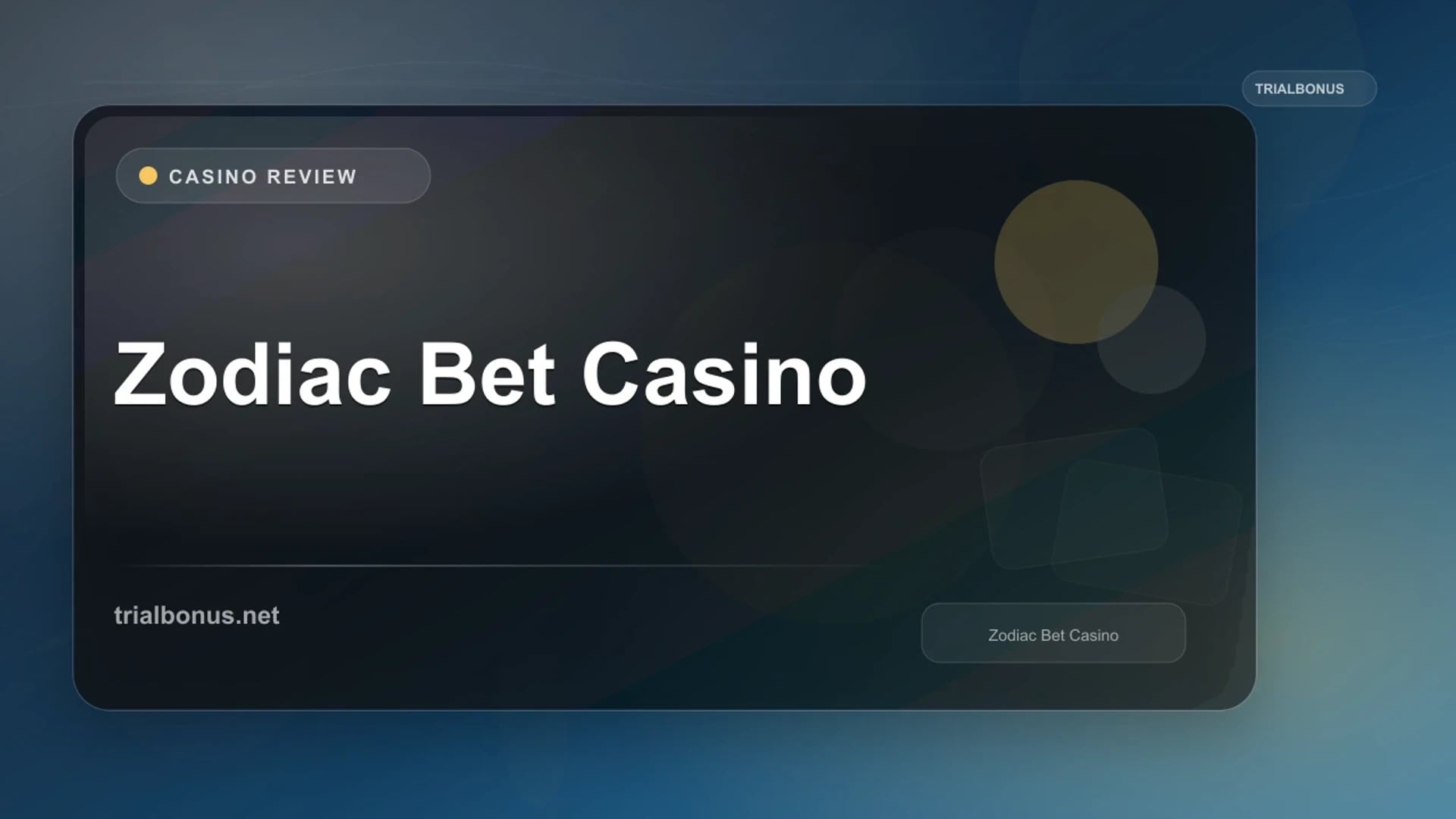 Zodiac Bet Casino review