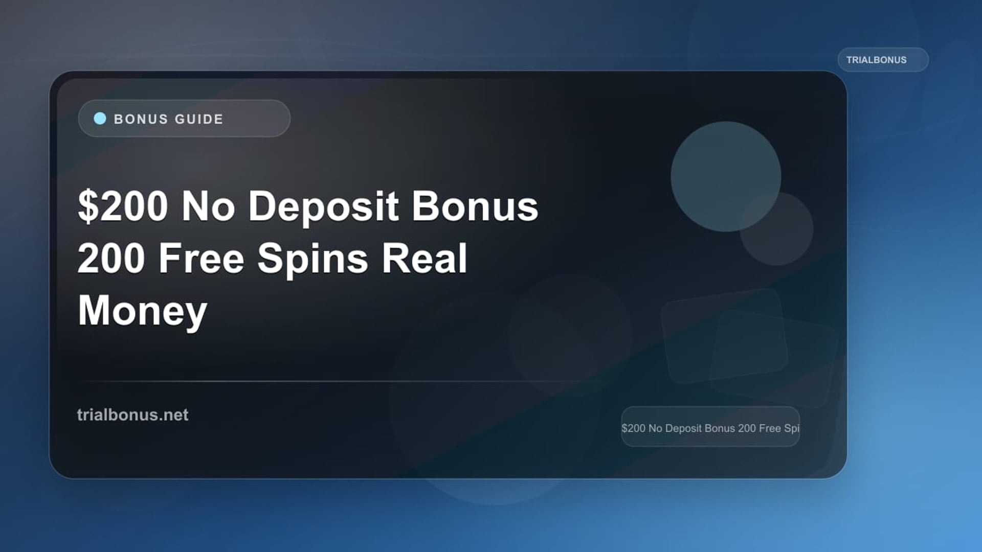 $200 No Deposit Bonus 200 Free Spins Real Money review