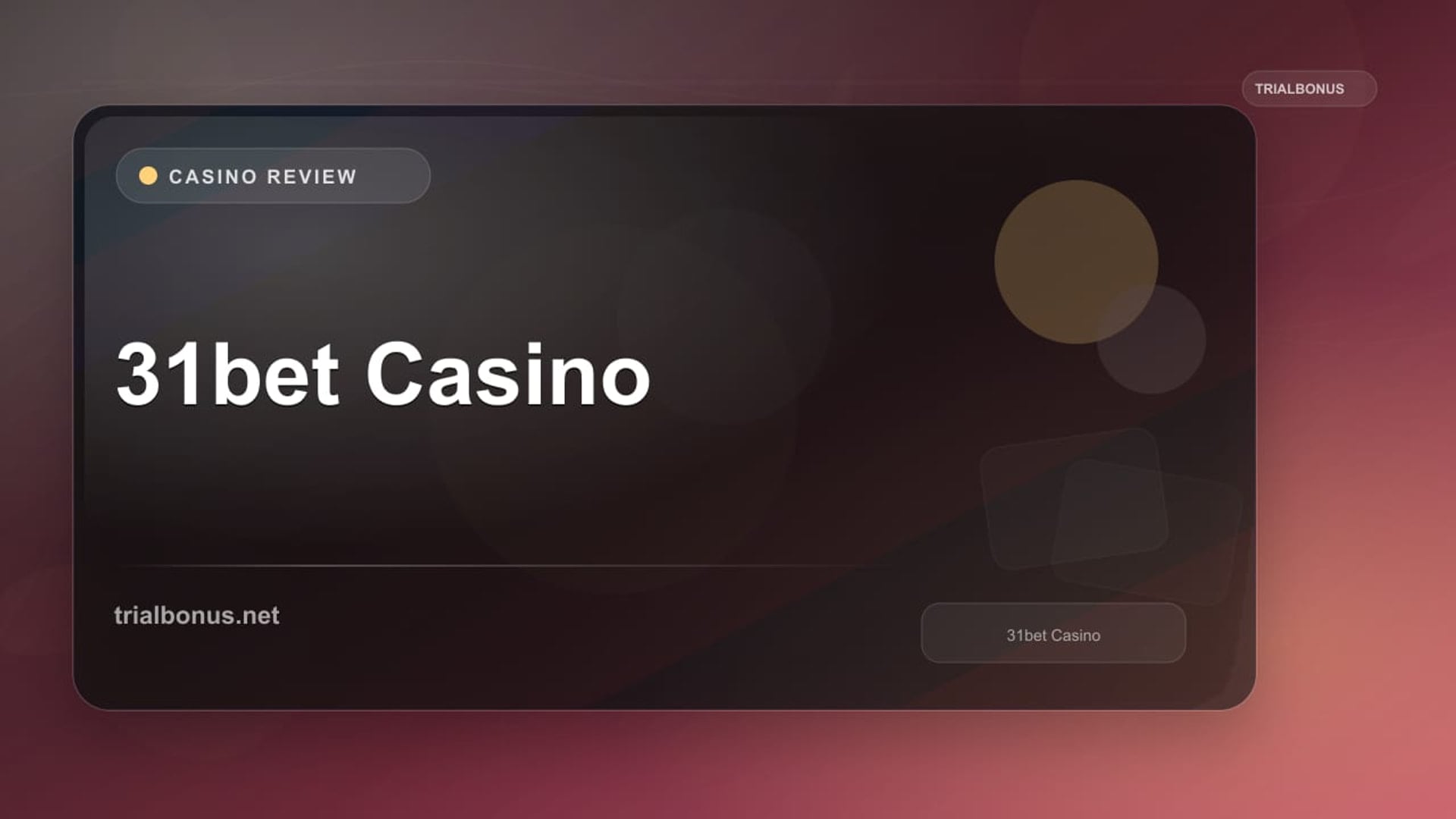 31bet Casino review