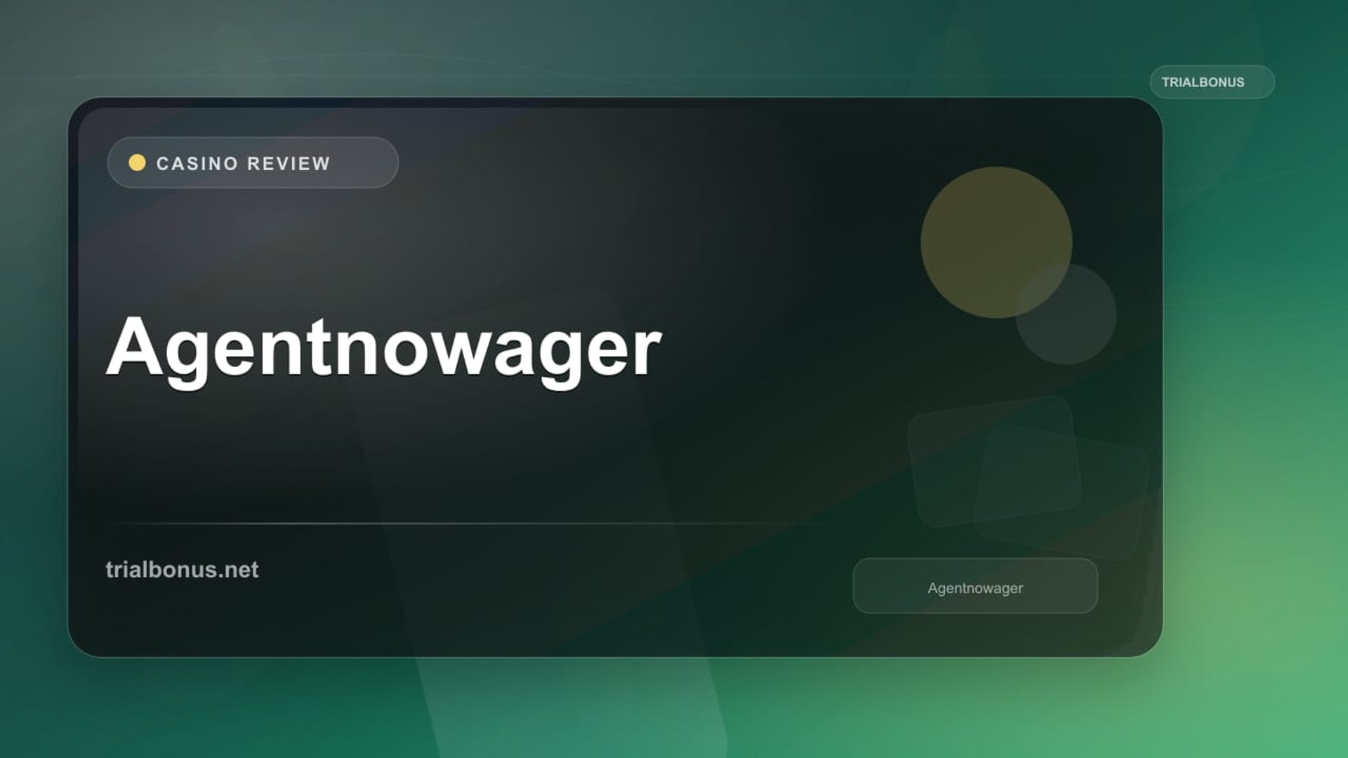 Agentnowager review