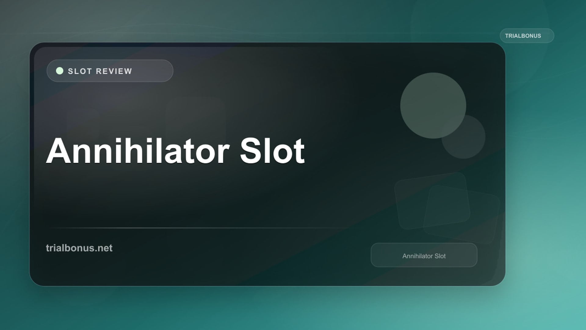 Annihilator Slot review