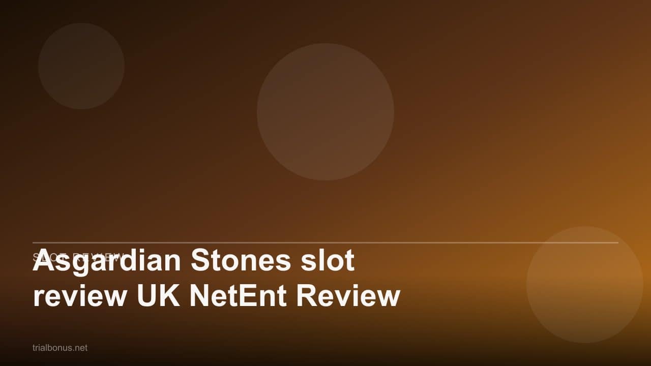 Asgardian Stones slot review UK NetEnt Review review