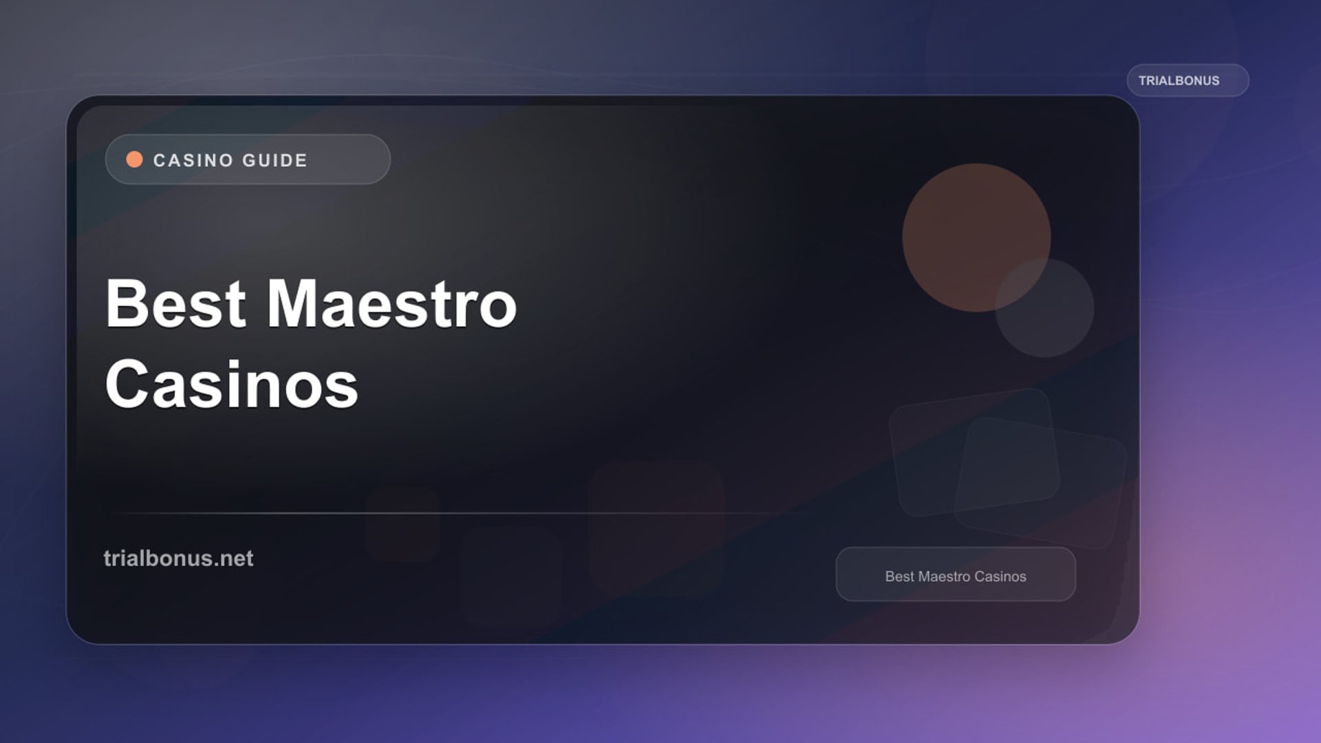Best Maestro Casinos review