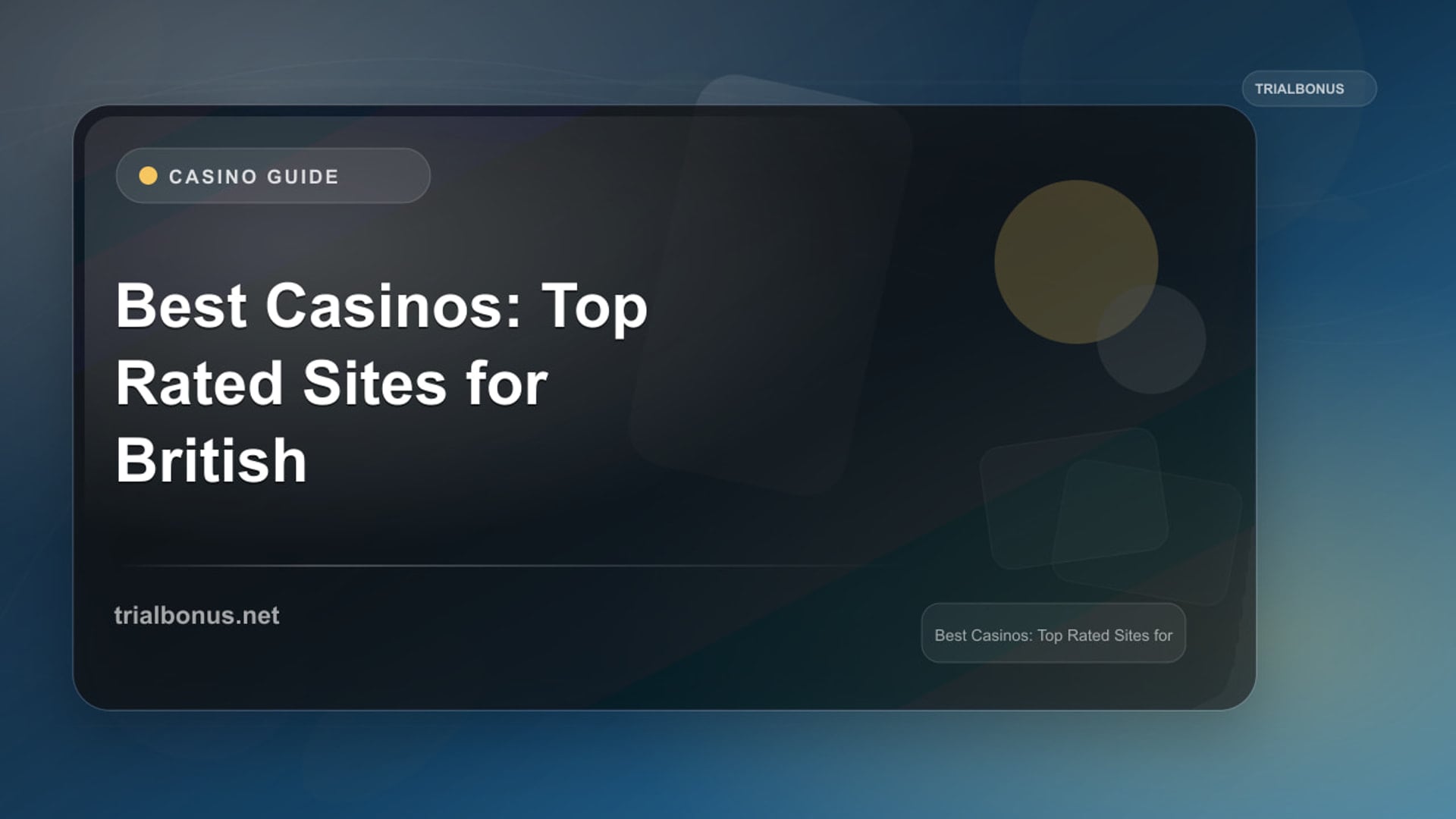 Best UK Casinos: Comparison Guide review
