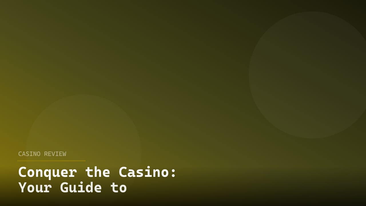 Conquer the Casino: Your Guide to bet365’s Games review