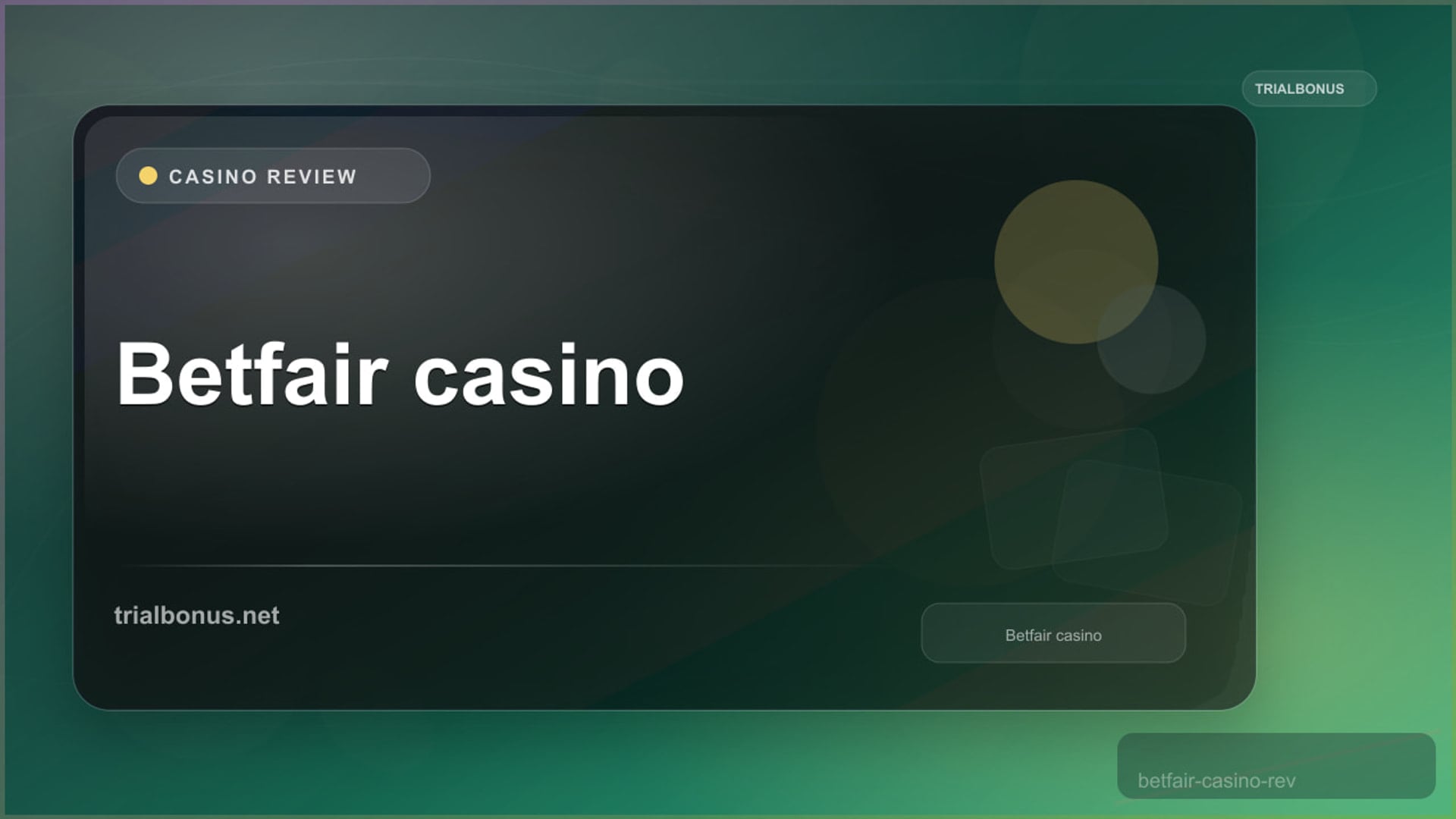 Betfair Casino Review review