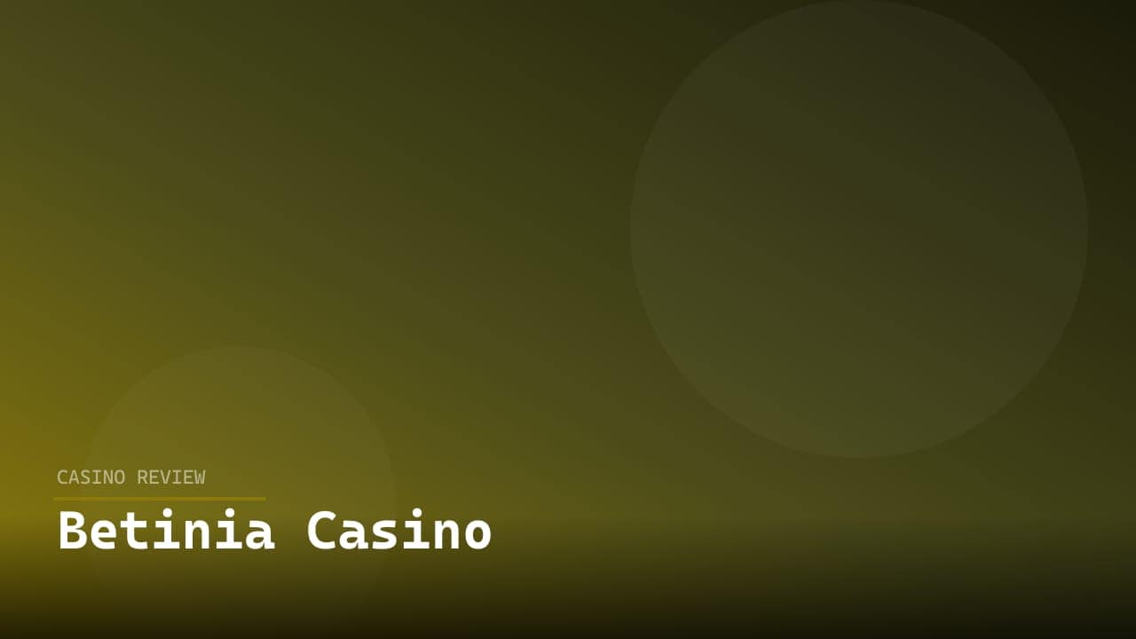 Betinia Casino review