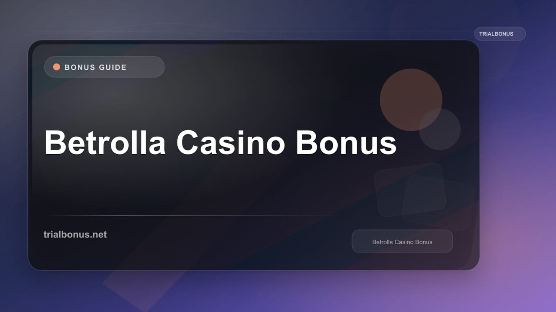 Betrolla Casino Bonus review