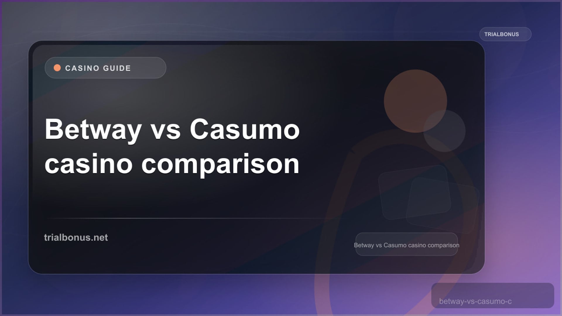 Betway vs Casumo Casino: UK Evidence Comparison review