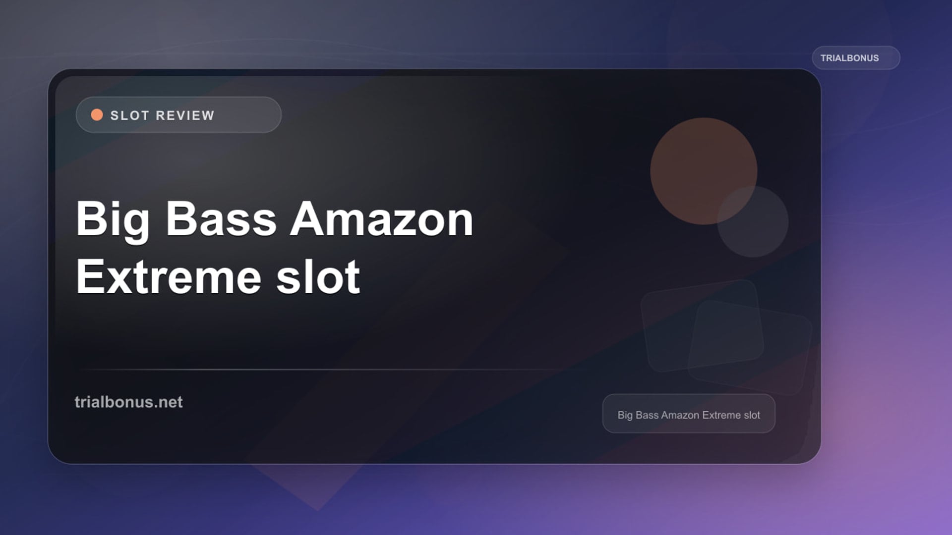 Big Bass Amazon Xtreme Slot: What to Check Before Playing review