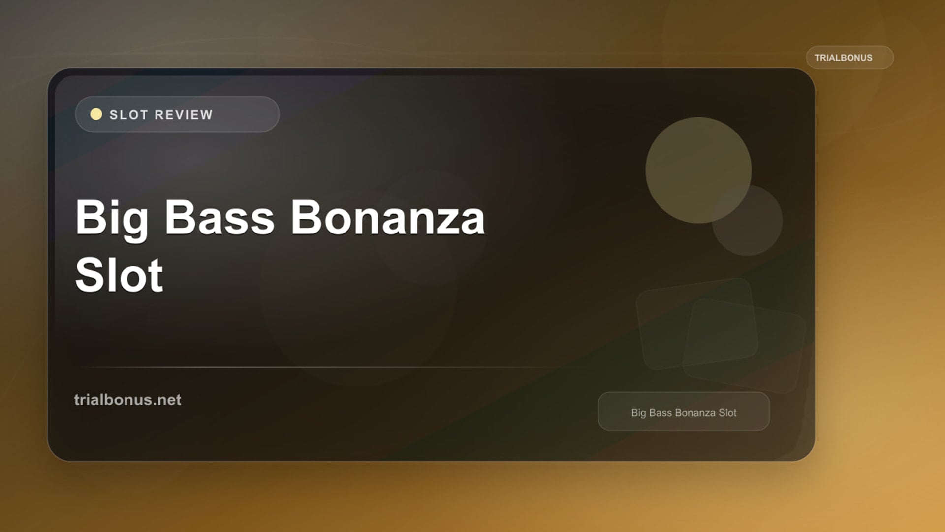 Big Bass Bonanza Slot review