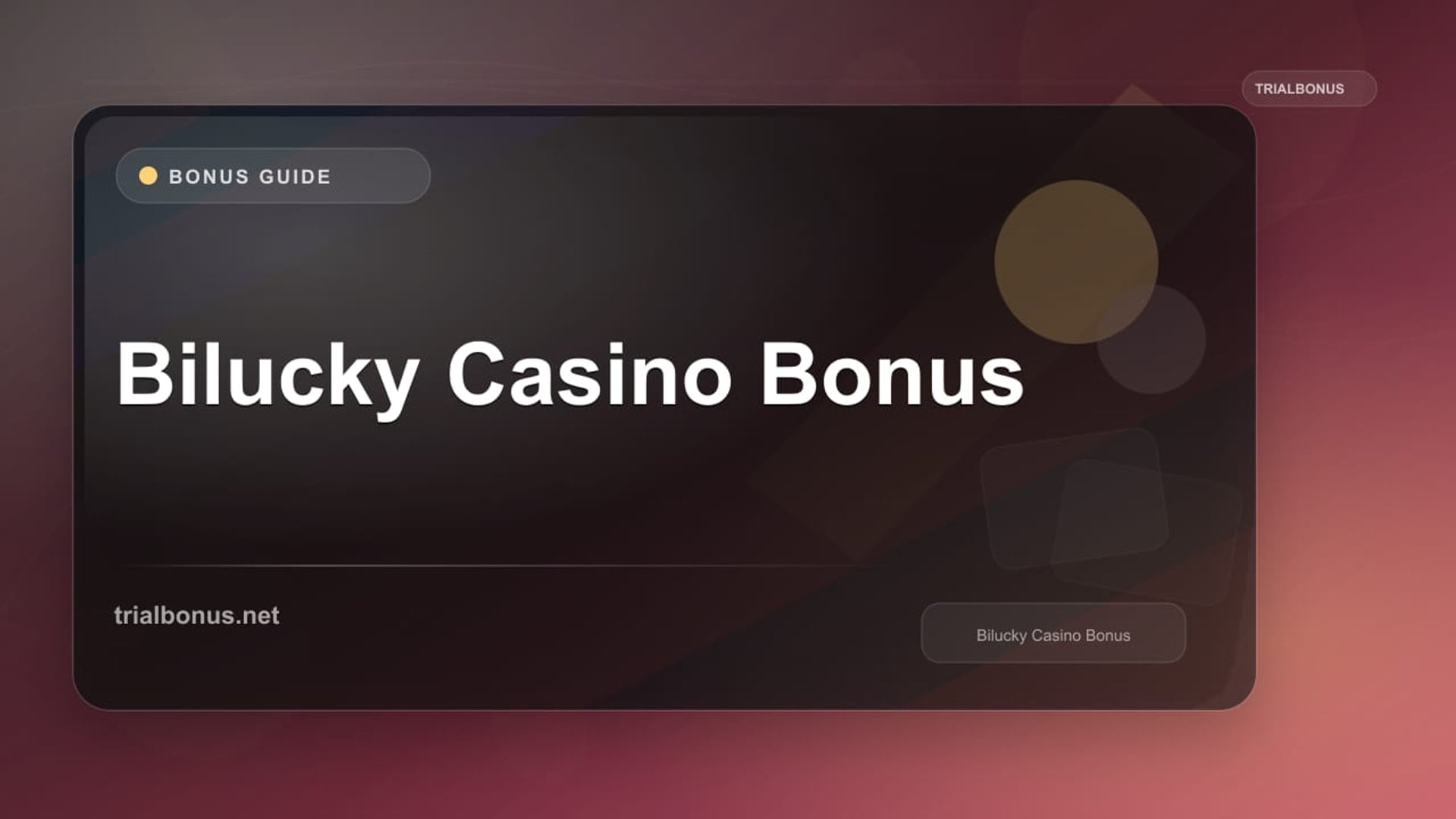 Bilucky Casino Bonus review