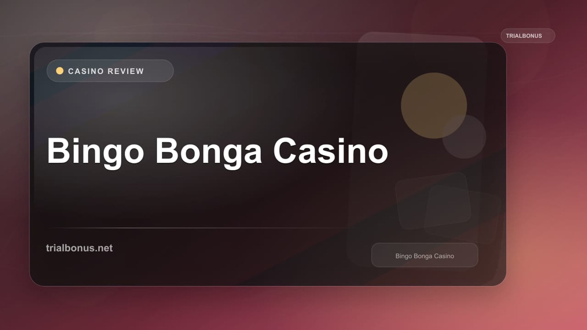 Bingo Bonga Casino review