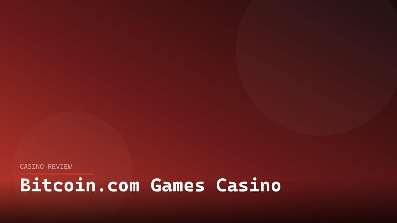 Bitcoin.com Games Casino review