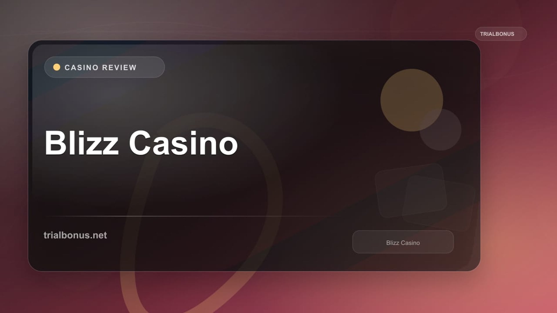 Blizz Casino review