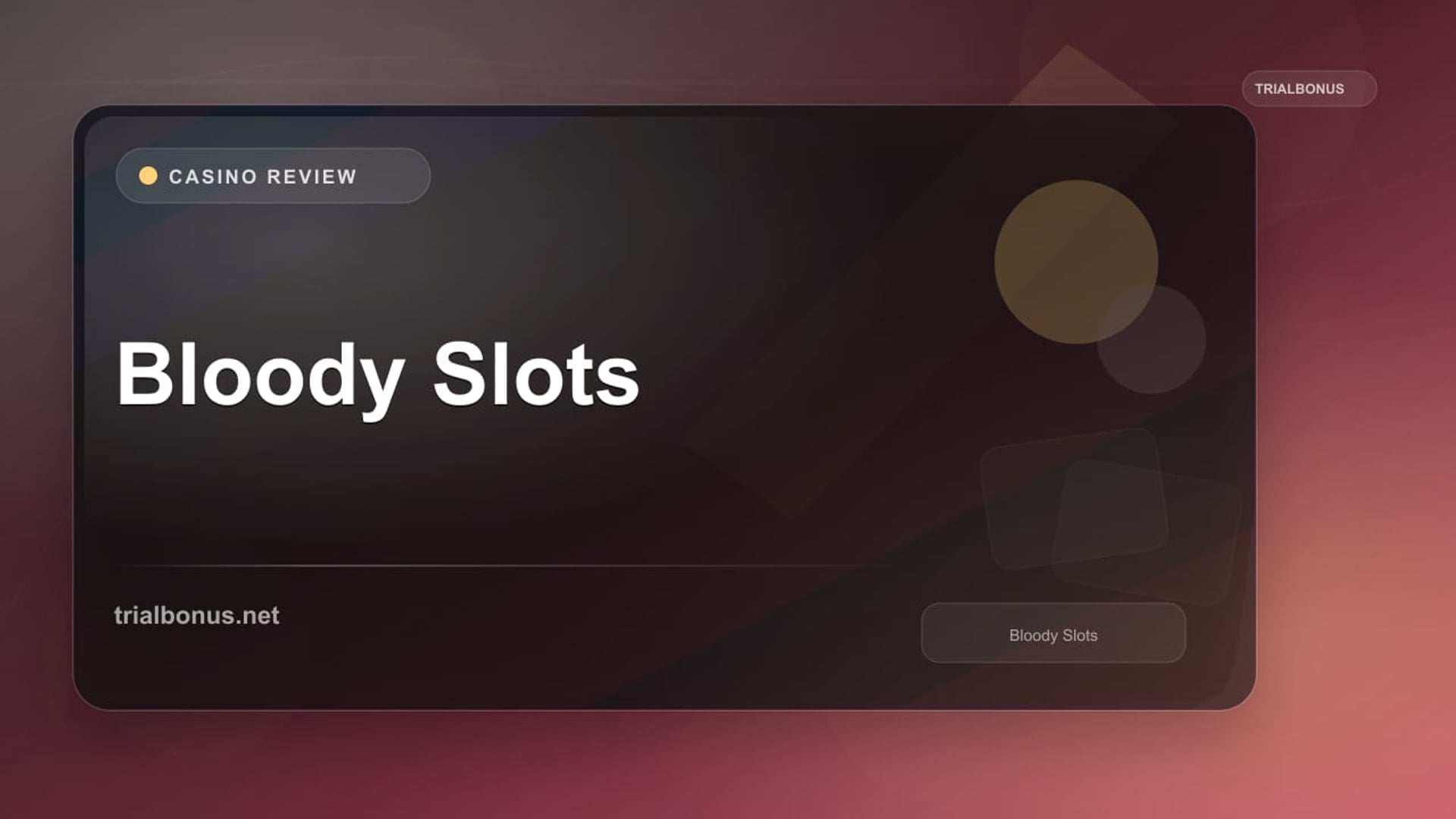 Bloody Slots review