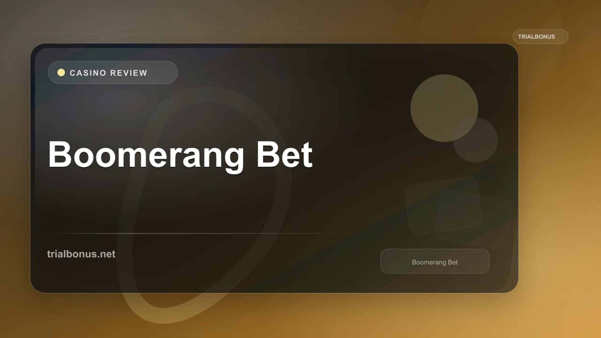 Boomerang Bet review
