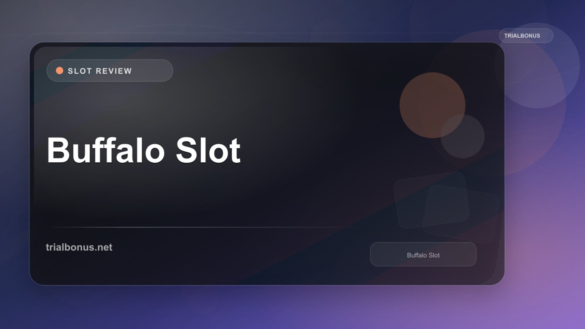 Buffalo Slot review