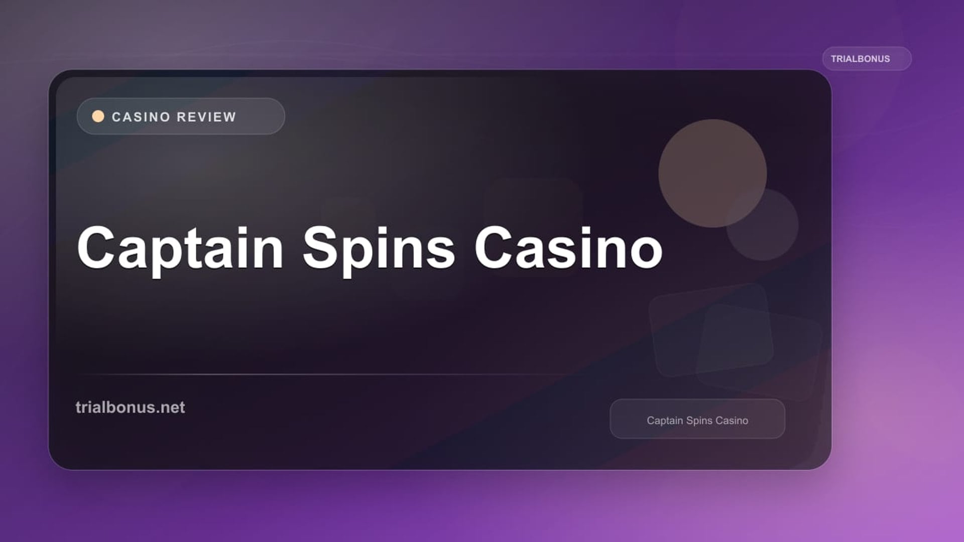 Captain Spins Casino review