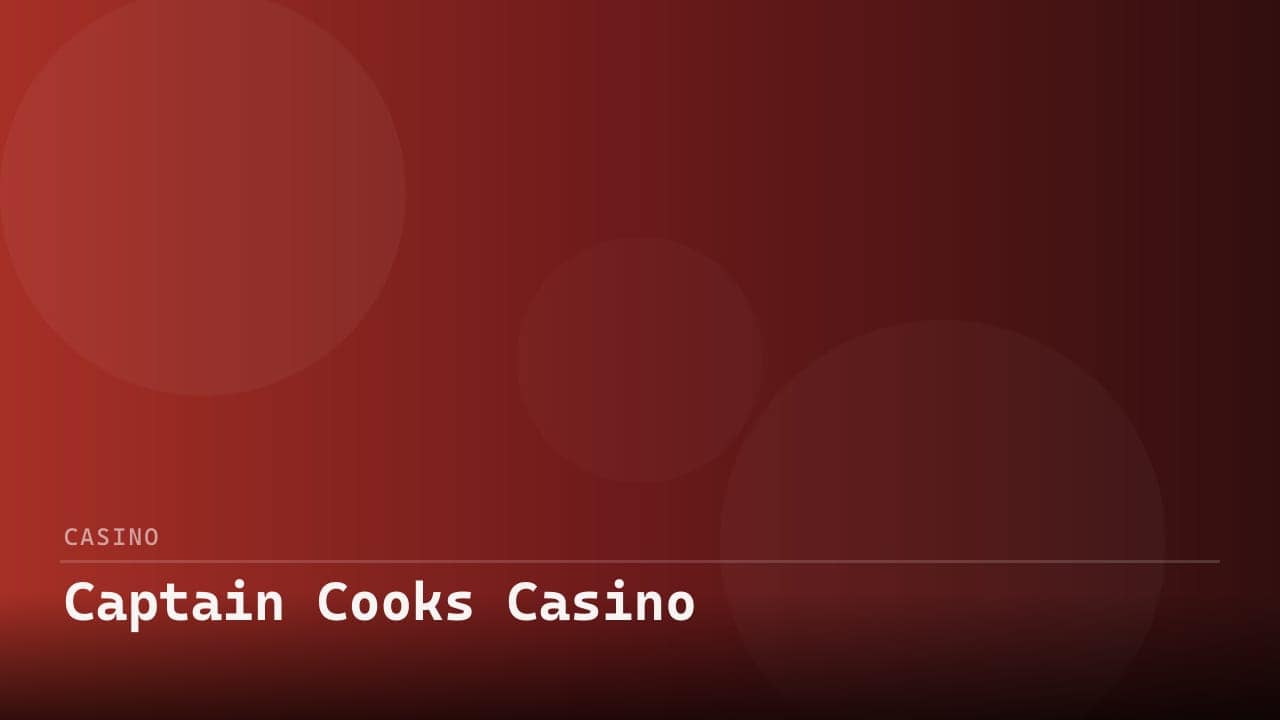 Captain Cooks Casino - CPL review