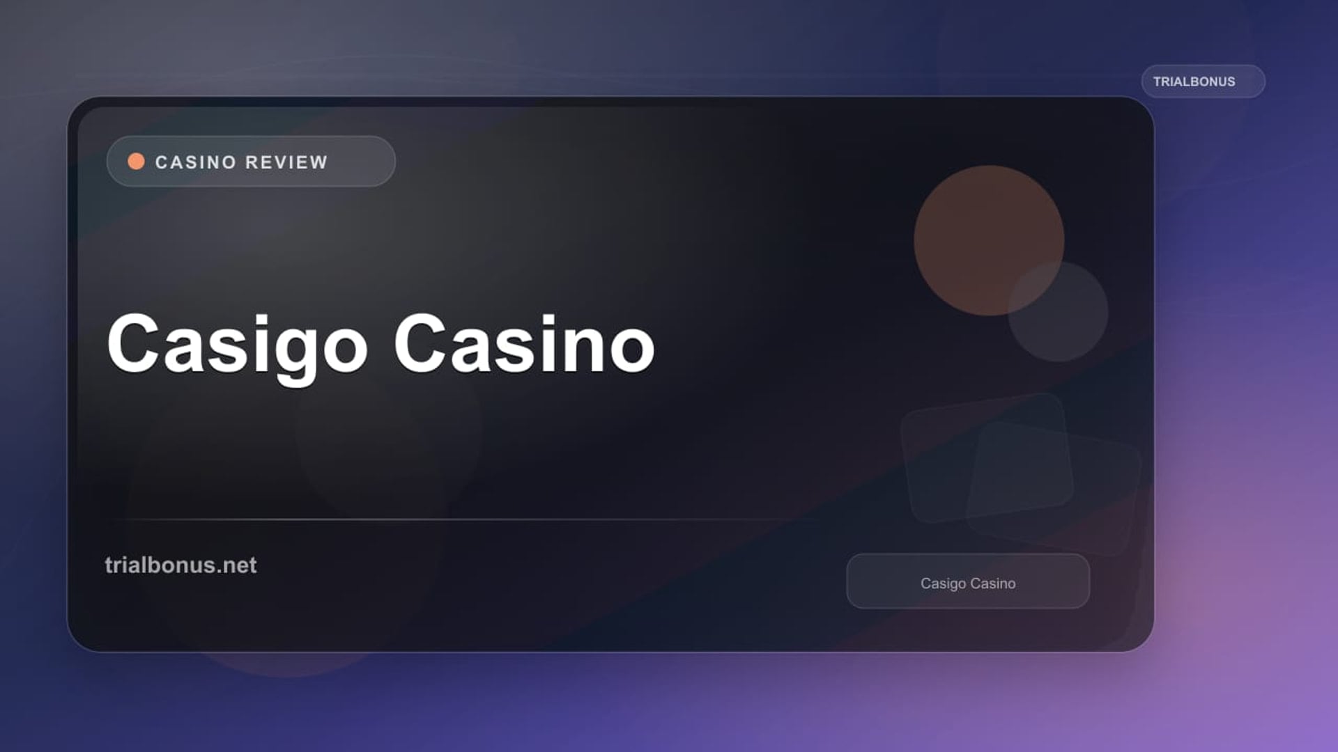 Casigo Casino review