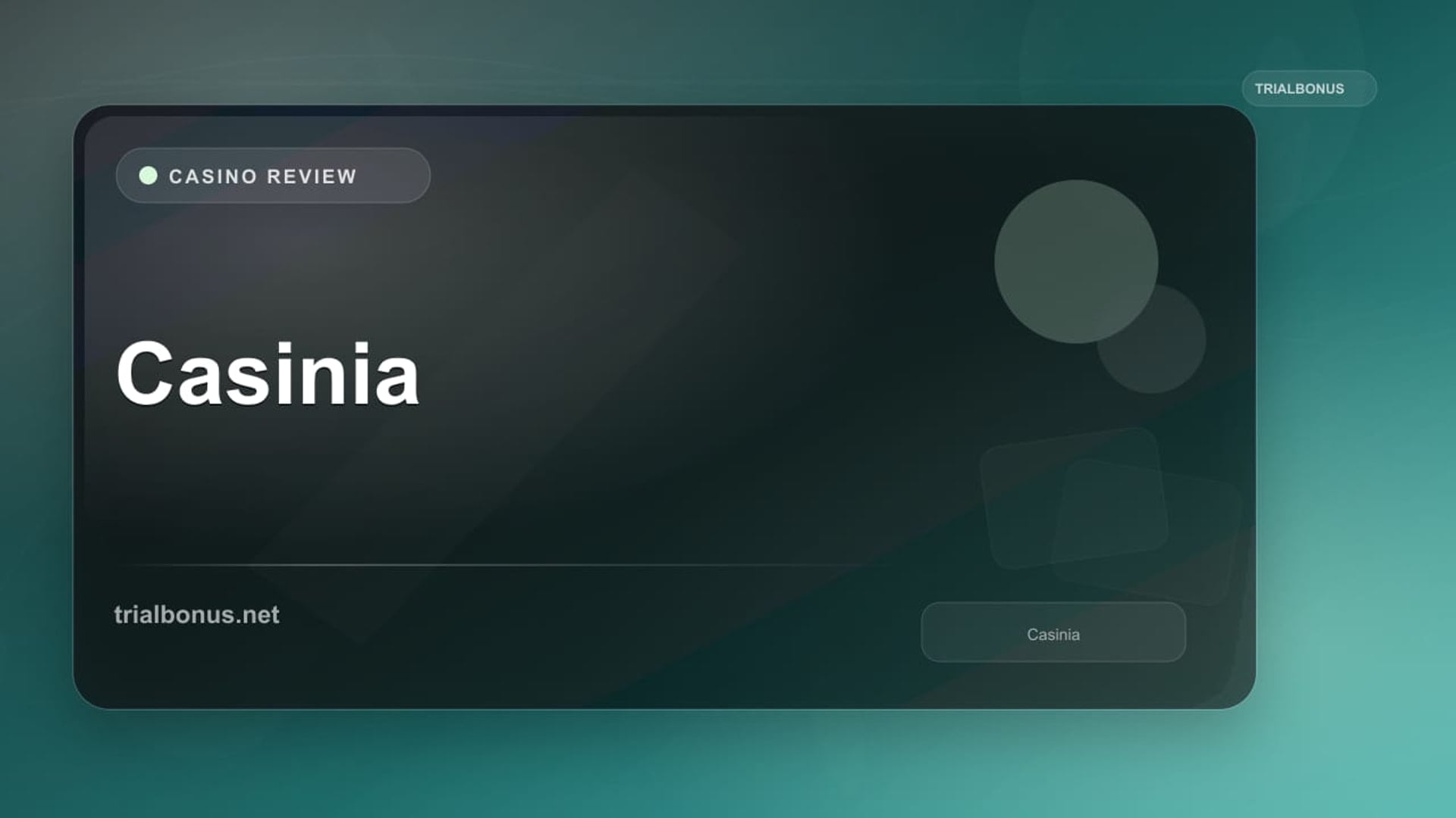 Casinia Casino: Live Terms Check Guide review