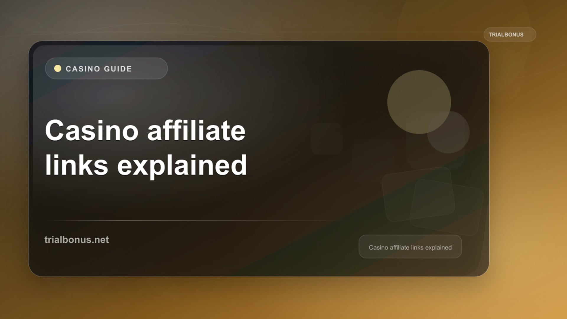 Casino affiliate links explained UK Guide review