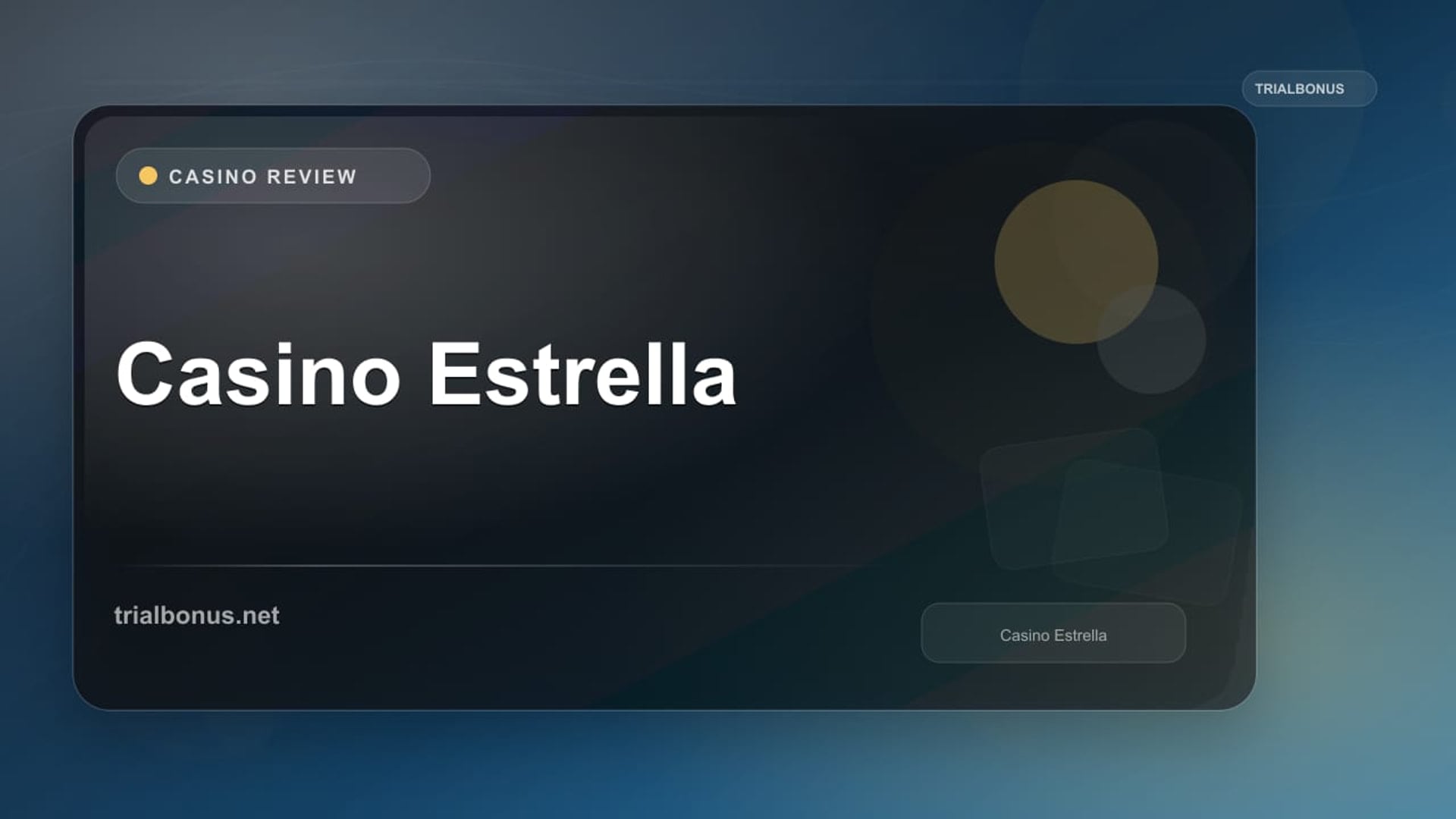 Casino Estrella review