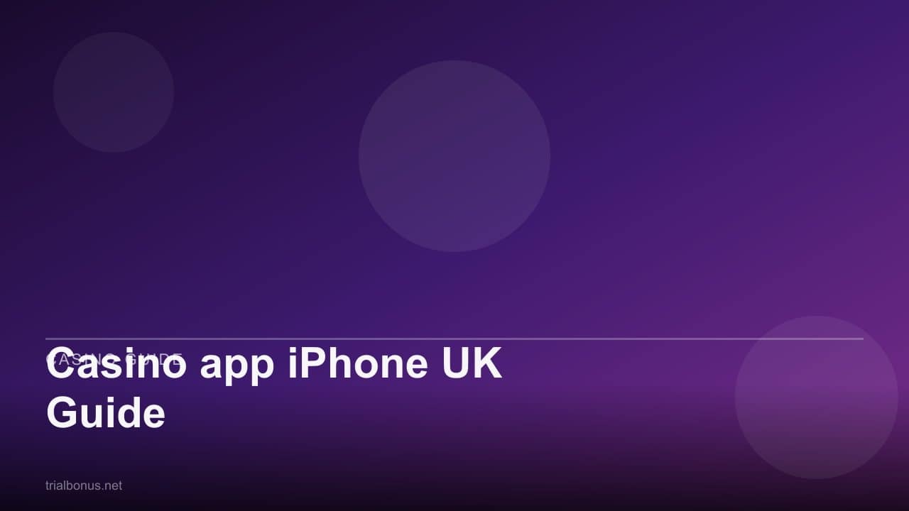 Casino app iPhone UK Guide review