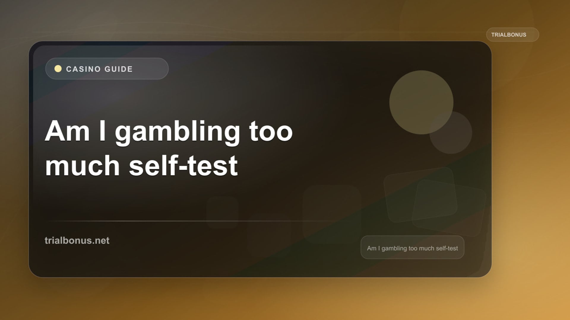 Am I Gambling Too Much? UK Check-In Guide review