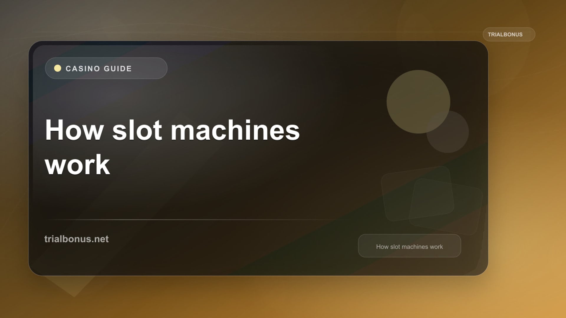 How Slot Machines Work review
