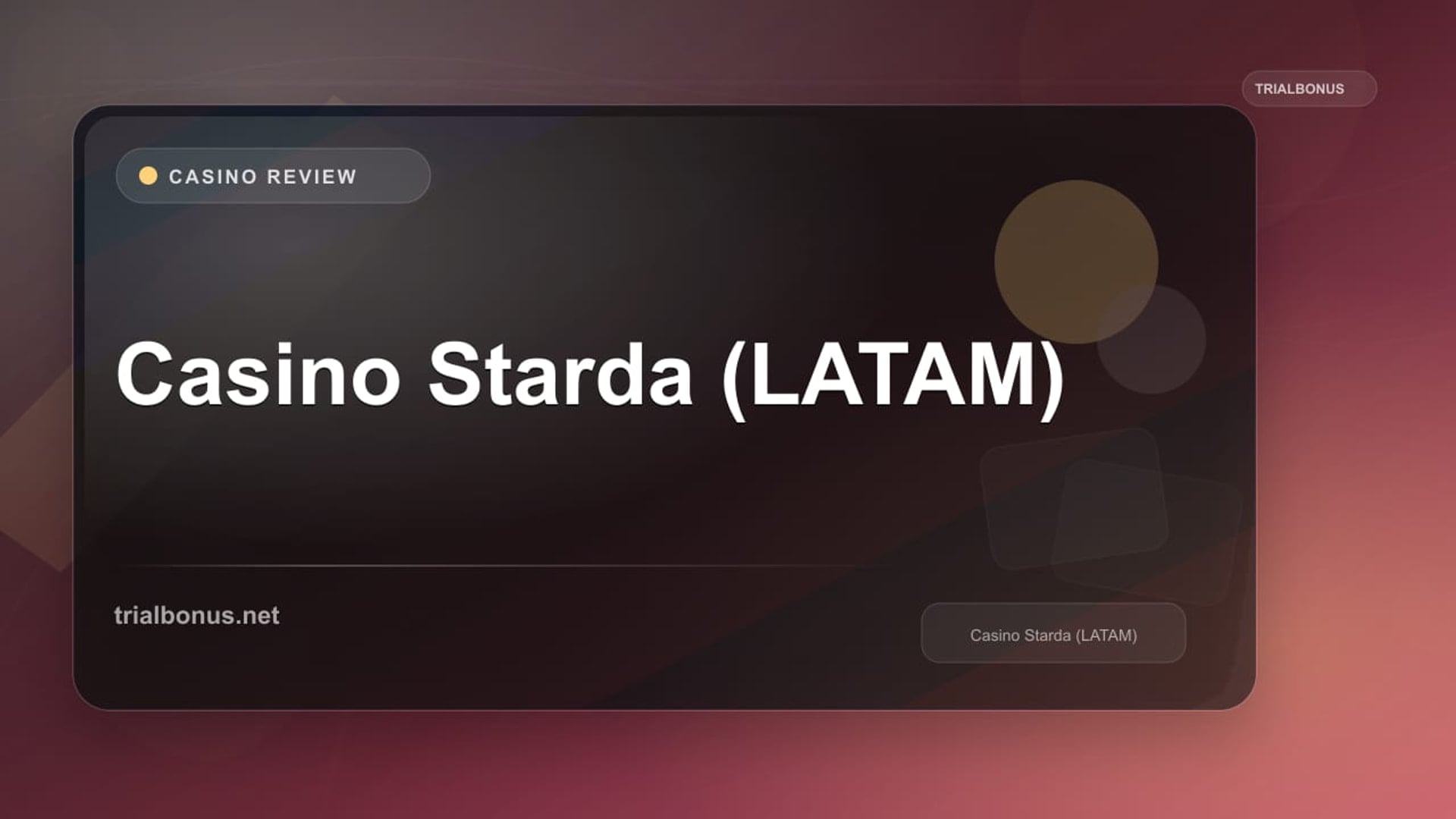 Casino Starda (LATAM) review