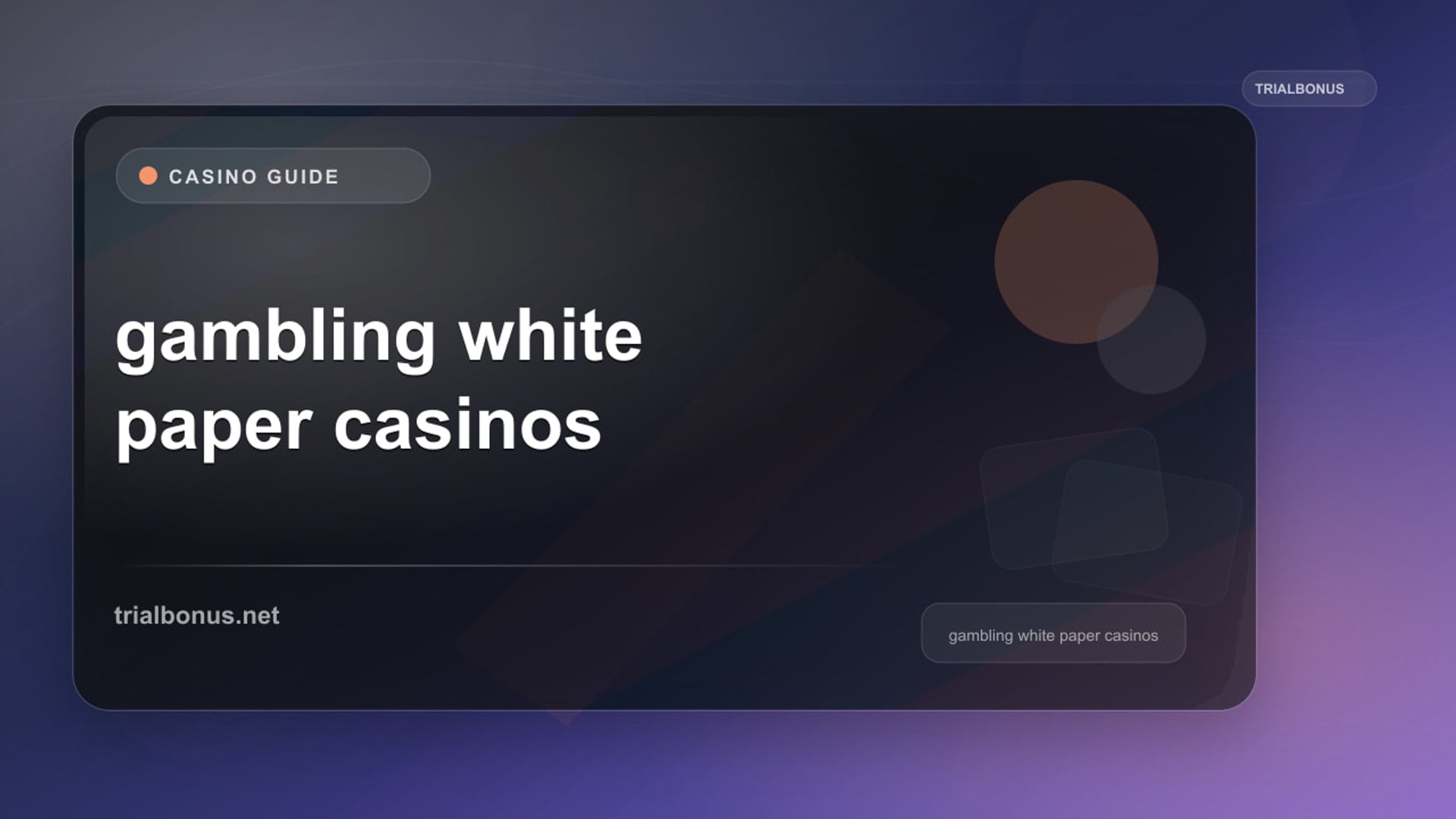 UK gambling white paper casinos review