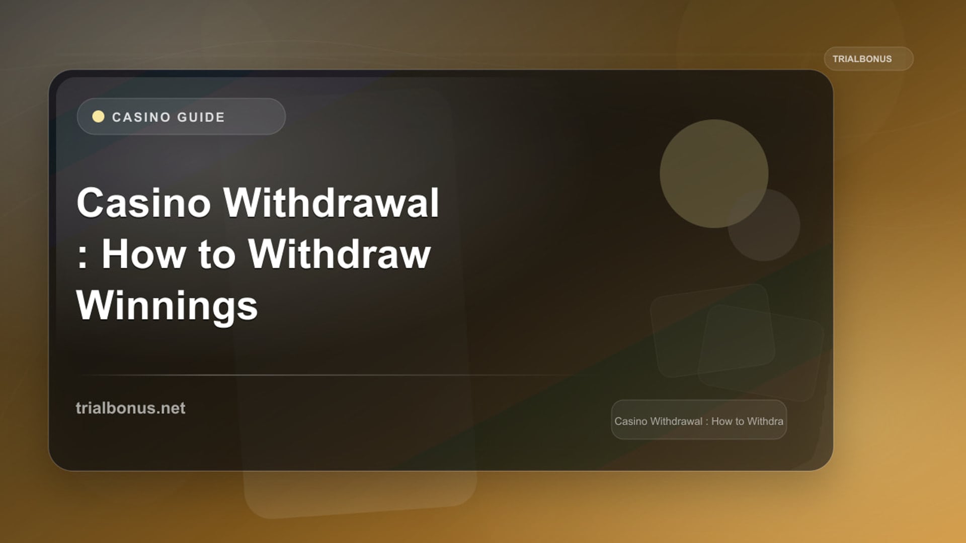 Casino Withdrawal Guide: How to Withdraw Winnings Safely review
