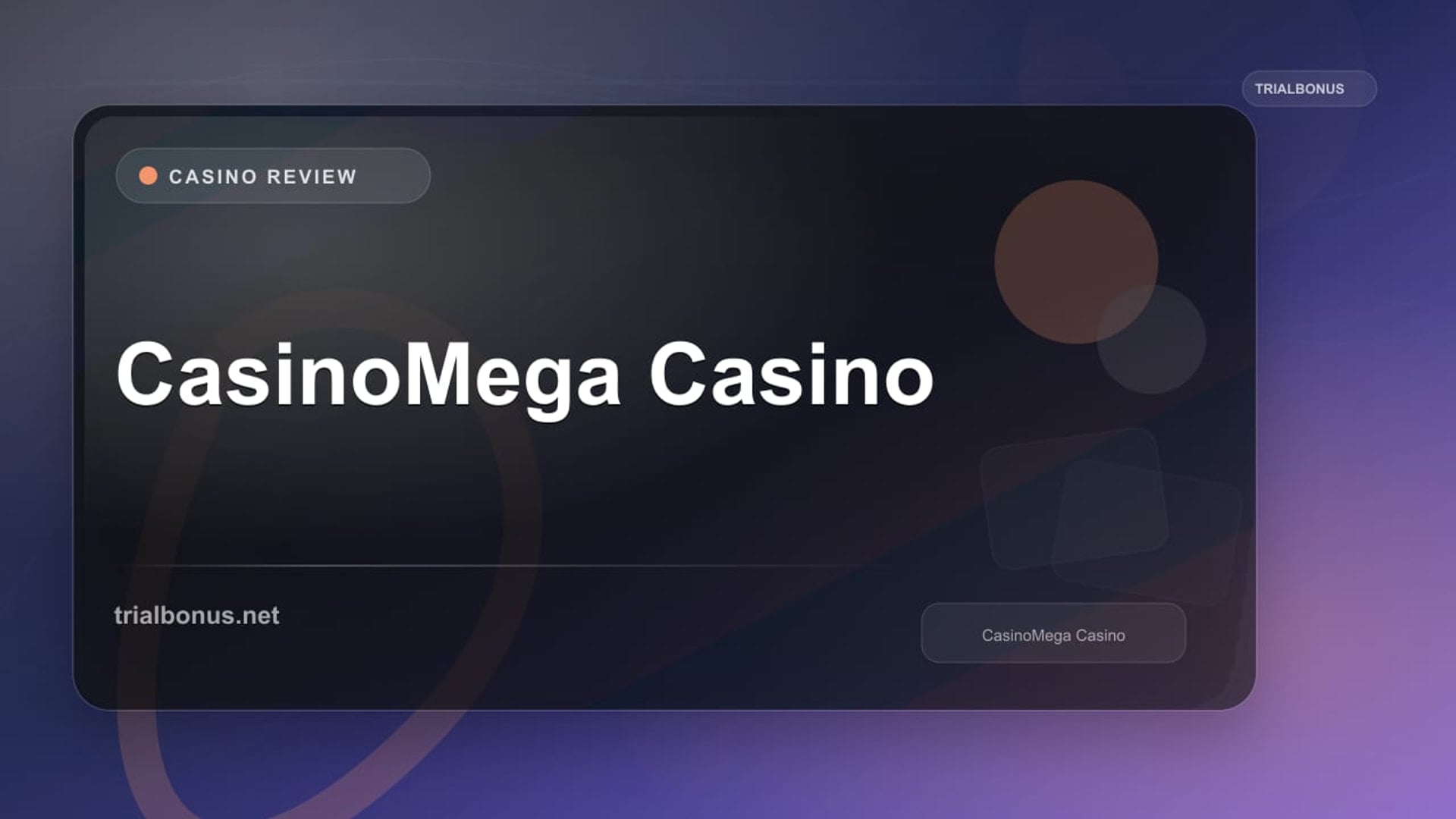 CasinoMega Casino review