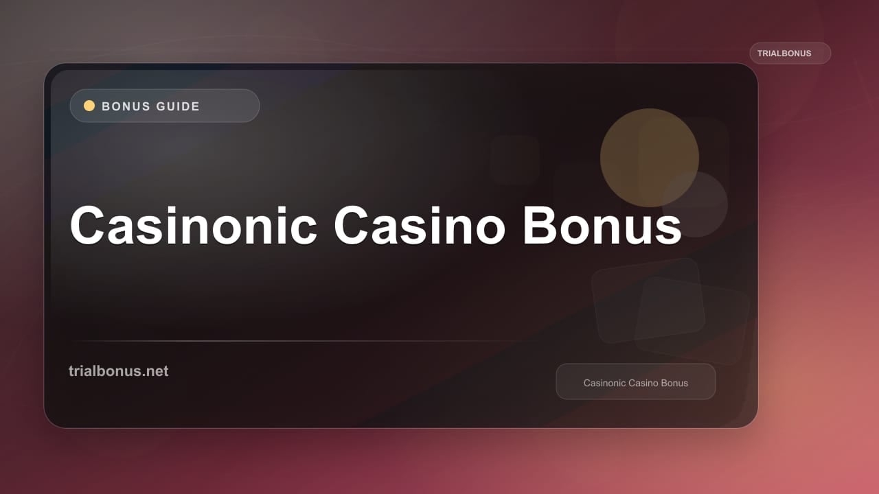 Casinonic Casino Bonus review